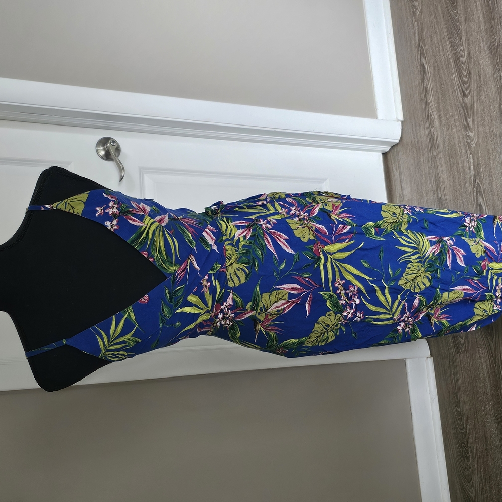 Divided Blue Floral Maxi Dress